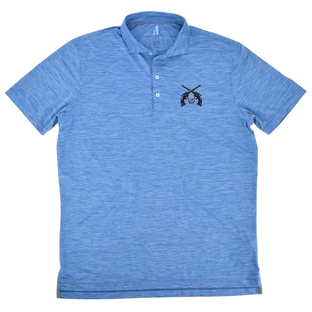 Johnnie-O Huronn Polo Mens L Palisades Blue Golf Summit Hills Country Club Shirt